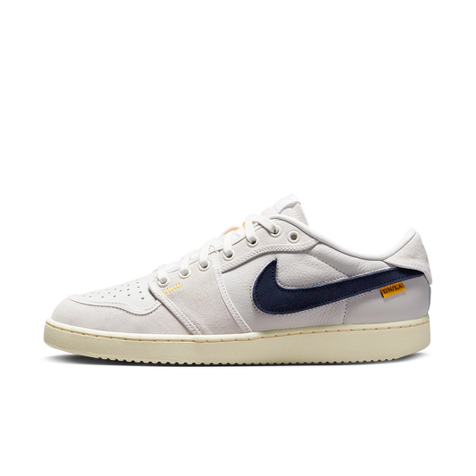 Overkicks - Air Jordan 1 Retro AJKO Low SP Union Sail Leather (DZ4864-100) - vista lateral