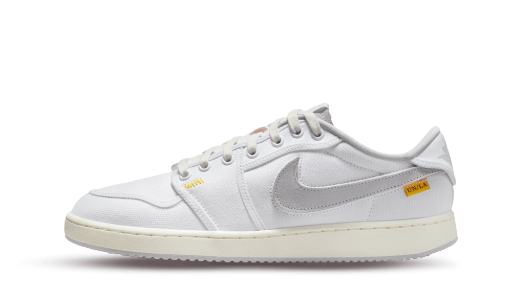 Overkicks - Air Jordan 1 Retro AJKO Low SP Union White Canvas (DO8912-101) - vista lateral