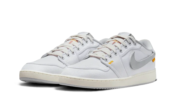 Overkicks - Air Jordan 1 Retro AJKO Low SP Union White Canvas (DO8912-101) - vista trasera