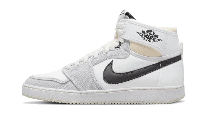 Overkicks - Air Jordan 1 Retro AJKO White Black Grey Fog (DO5047-100) - vista lateral