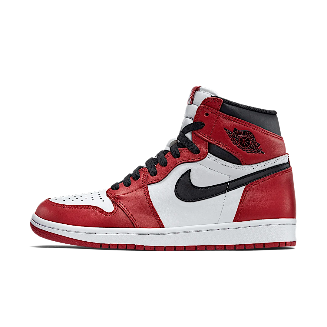 Overkicks - Air Jordan 1 Retro Chicago (2015) (555088-101) - vista lateral