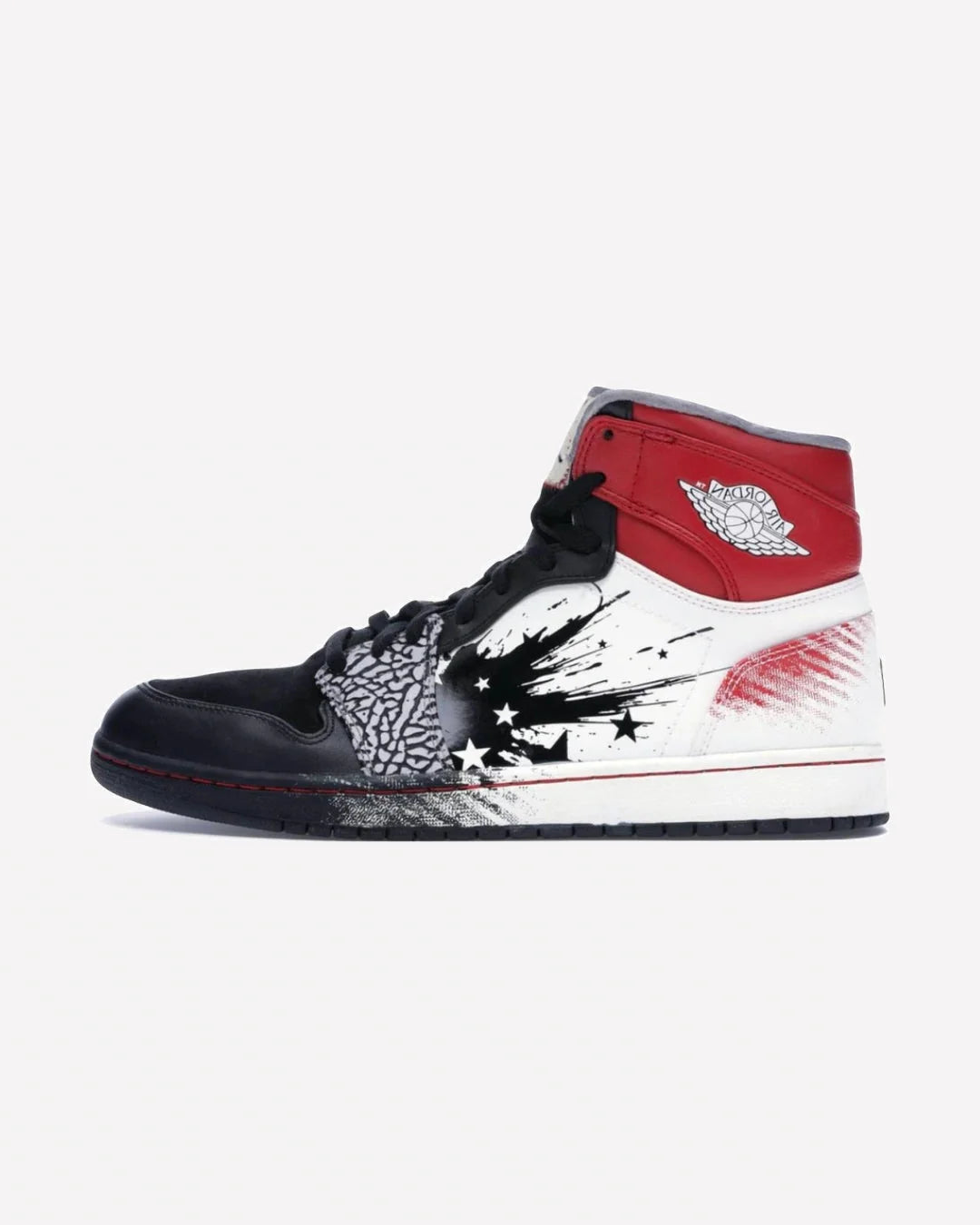 Overkicks - Air Jordan 1 Retro Dave White Wings for the Future (464803-001) - vista lateral