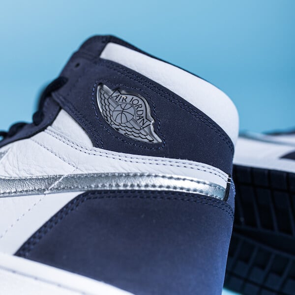 Overkicks - Air Jordan 1 Retro High CO.JP Midnight Navy (2020) (DC1788-100) - detalle lateral interior
