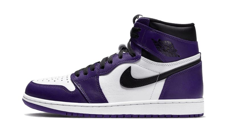 Overkicks - Air Jordan 1 Retro High Court Purple White (555088-500 / 575441-500) - vista lateral