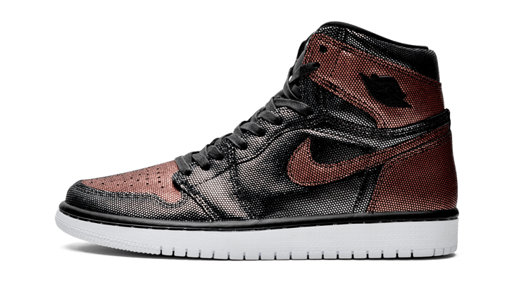 Overkicks - Air Jordan 1 Retro High Fearless Metallic Rose Gold (CU6690-006) - vista lateral