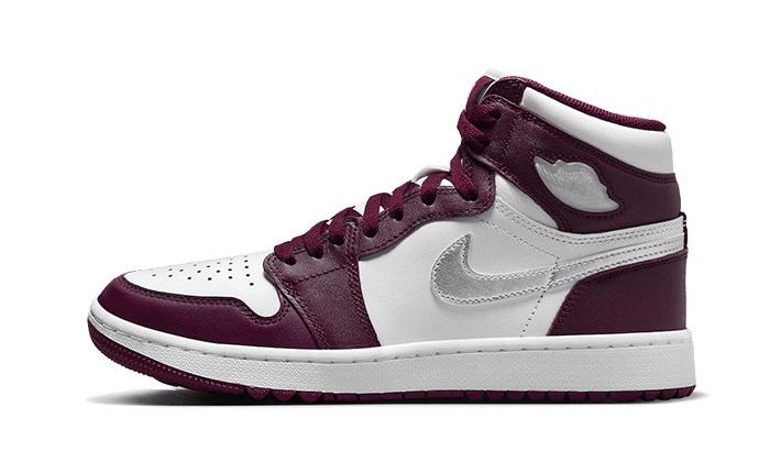 Overkicks - Air Jordan 1 Retro High Golf Bordeaux (DQ0660-103) - vista lateral