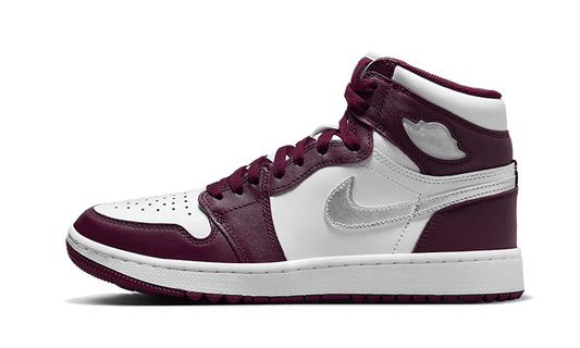 Overkicks - Air Jordan 1 Retro High Golf Bordeaux (DQ0660-103) - vista lateral