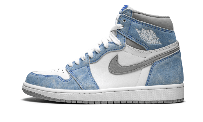 Overkicks - Air Jordan 1 Retro High Hyper Royal Smoke Grey (GS) (575441-402) - vista lateral