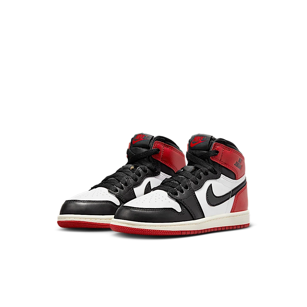 Overkicks - Air Jordan 1 Retro High OG Black Toe Reimagined (PS) (FD1412-106) - imagen 2