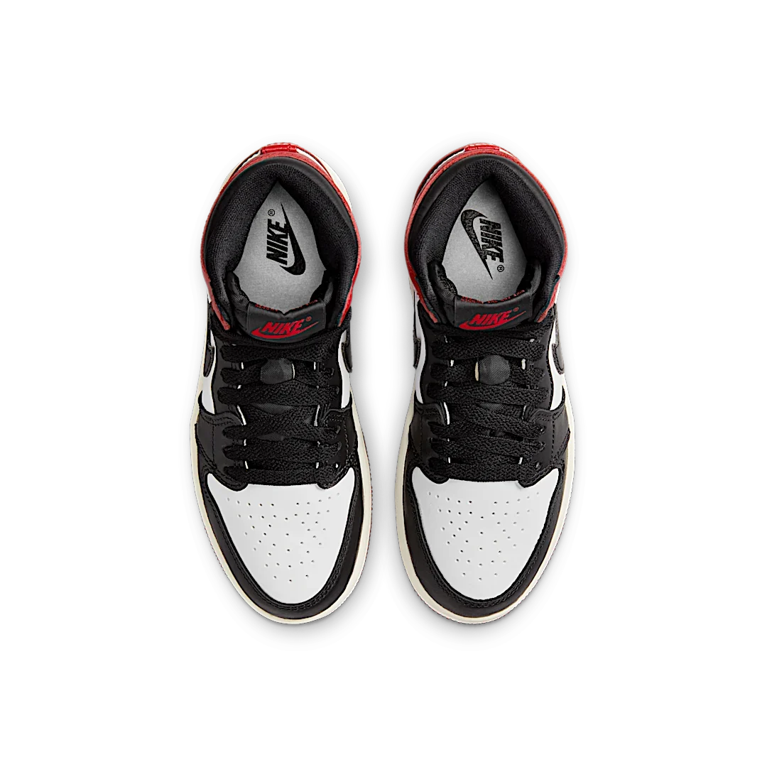 Overkicks - Air Jordan 1 Retro High OG Black Toe Reimagined (PS) (FD1412-106) - imagen 3