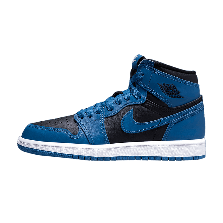 Overkicks - Air Jordan 1 Retro High OG Dark Marina Blue (PS) (AQ2664-404) - vista lateral