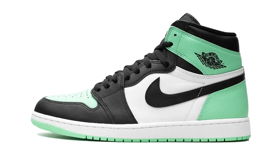 Overkicks - Air Jordan 1 Retro High OG Green Glow (DZ5485-130 / FD1437-130) - vista lateral