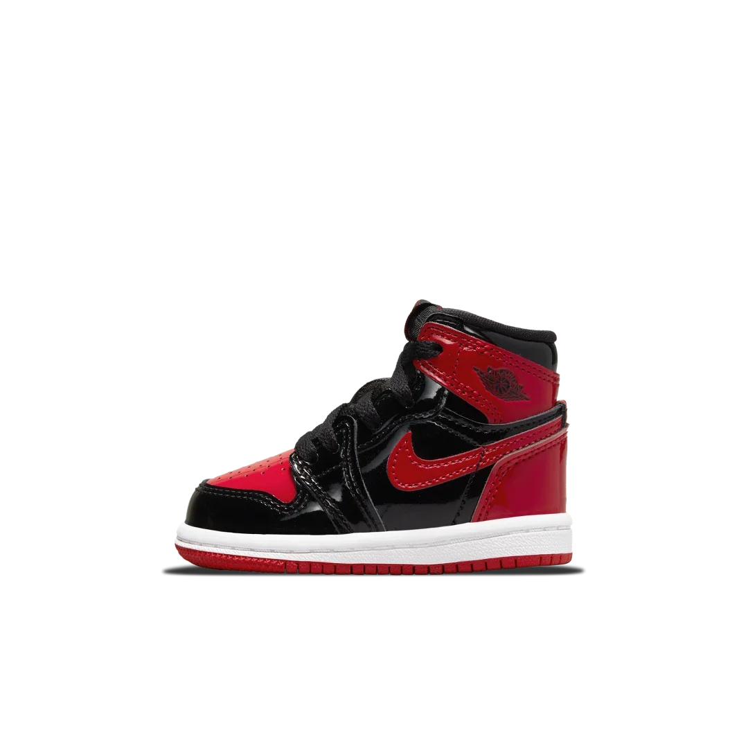 Overkicks - Air Jordan 1 Retro High OG Patent Bred (TD) (AQ2665-063) - vista lateral