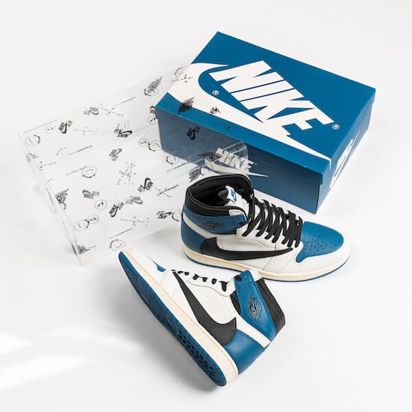 Overkicks - Air Jordan 1 Retro High OG SP Fragment x Travis Scott (DH3227-105) - detalle lateral interior