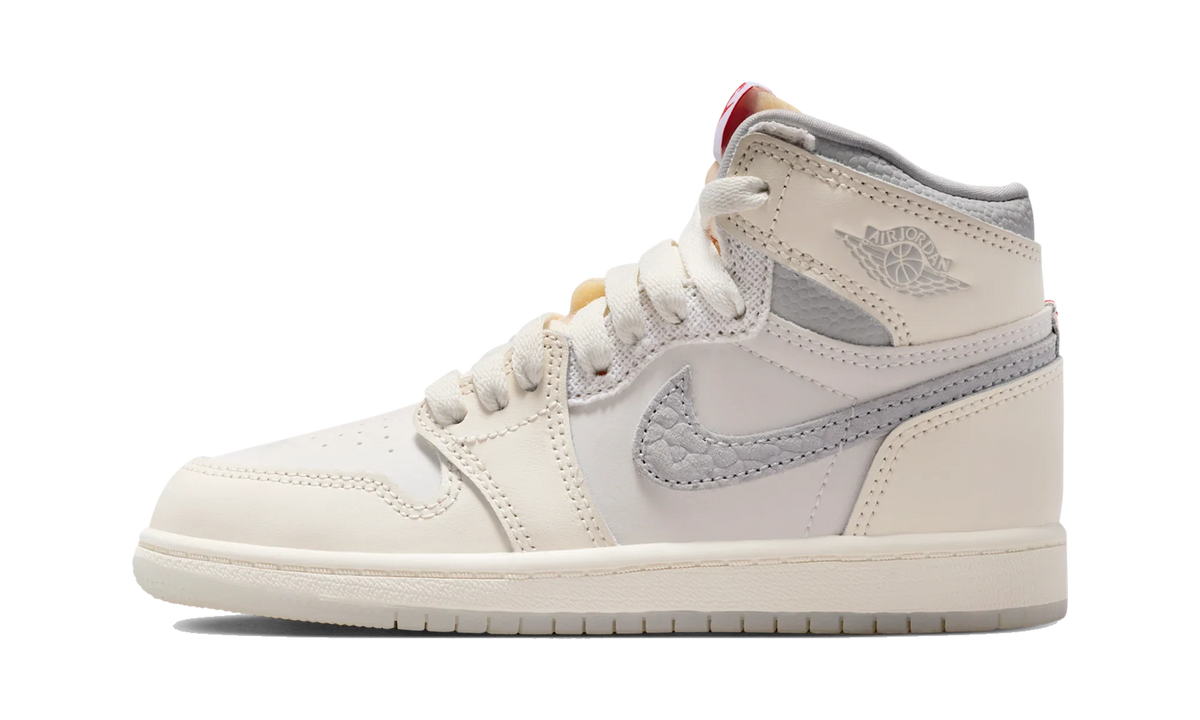 Overkicks - Air Jordan 1 Retro High OG Sail University Red (PS) (IH4283-100) - vista lateral