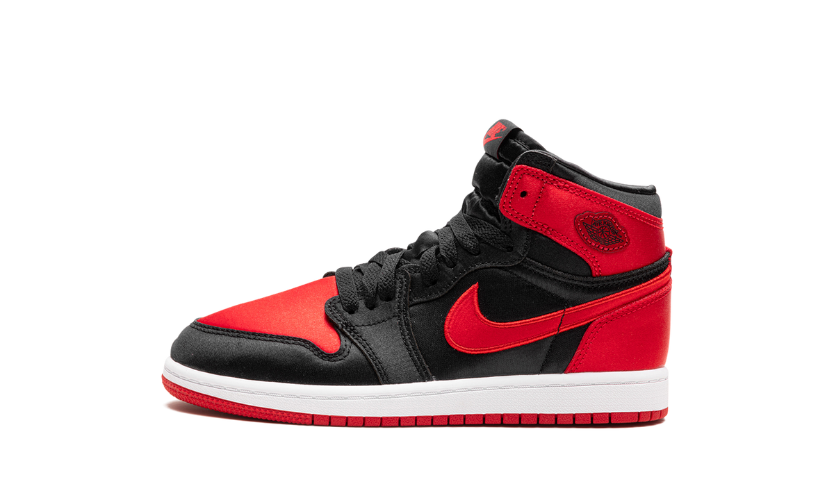 Overkicks - Air Jordan 1 Retro High OG Satin Bred (PS) (FD5304-061) - vista lateral