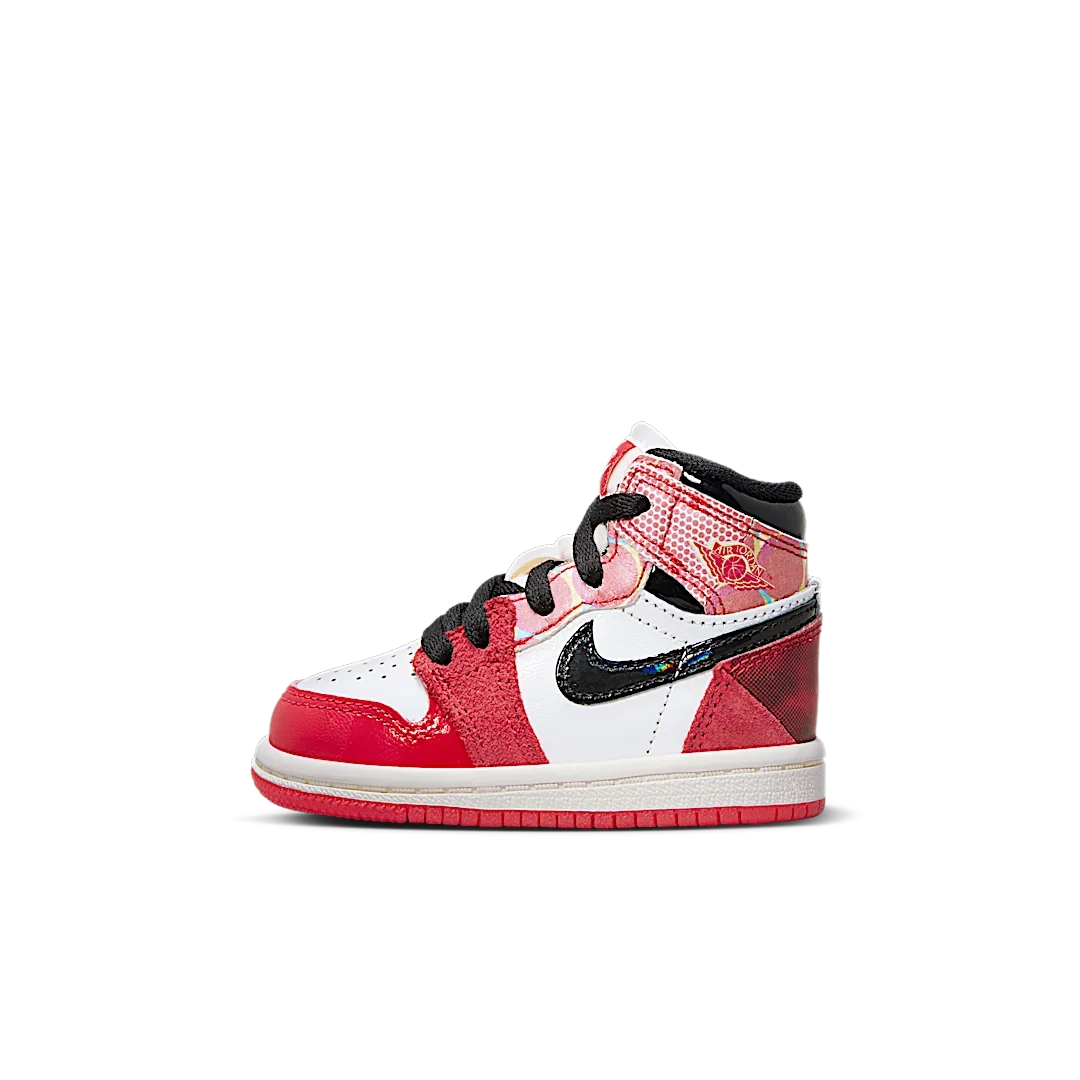 Overkicks - Air Jordan 1 Retro High OG Spider-Man Across the Spider-Verse (TD) (DV1750-601) - vista lateral