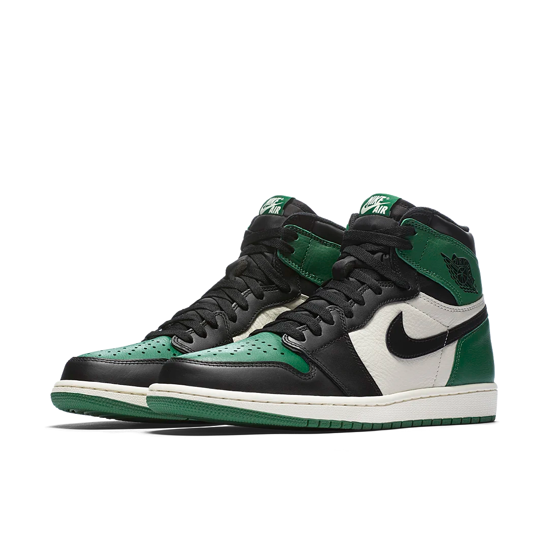 Overkicks - Air Jordan 1 Retro High Pine Green (555088-302) - vista trasera