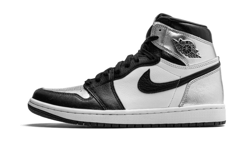 Overkicks - Air Jordan 1 Retro High Silver Toe (CD0461-001) - vista lateral
