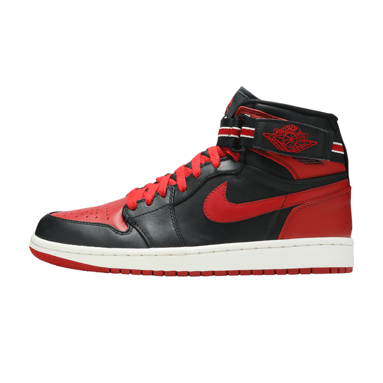 Overkicks - Air Jordan 1 Retro High Strap Bred (342132-061) - vista lateral