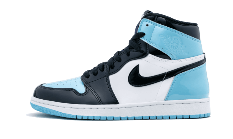 Overkicks - Air Jordan 1 Retro High UNC Patent (CD0461-401) - vista lateral