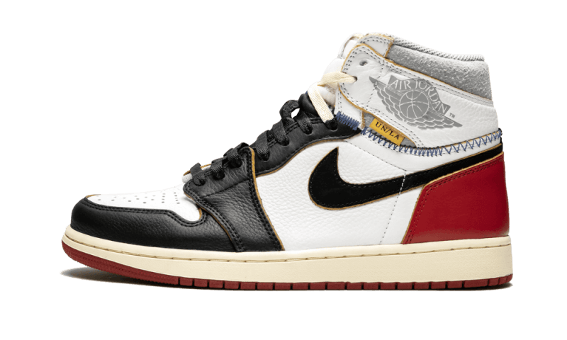 Overkicks - Air Jordan 1 Retro High Union Los Angeles Black Toe (BV1300-106) - vista lateral