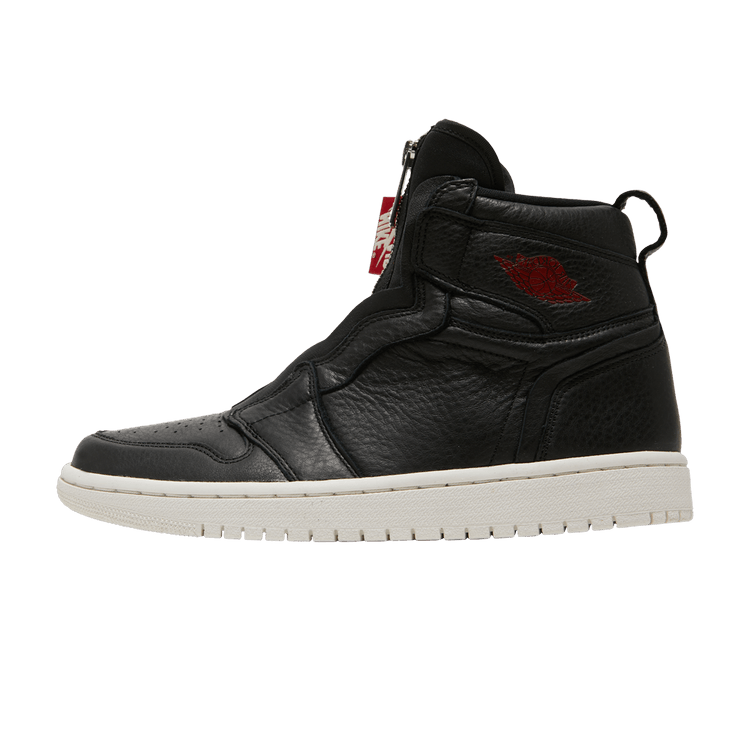 Overkicks - Air Jordan 1 Retro High Zip Black Gym Red Phantom (Women's) (AT0575-006) - vista lateral
