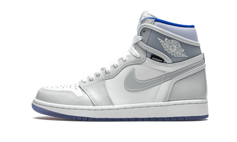 Overkicks - Air Jordan 1 Retro High Zoom White Racer Blue (CK6637-104) - vista lateral