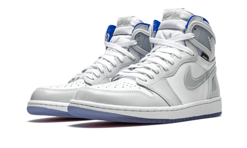 Overkicks - Air Jordan 1 Retro High Zoom White Racer Blue (CK6637-104) - vista trasera