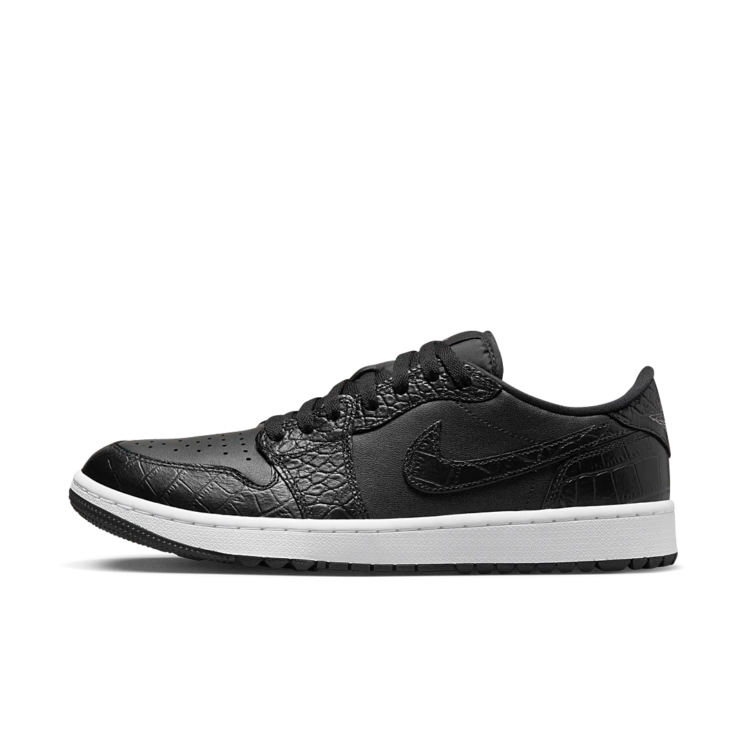 Overkicks - Air Jordan 1 Retro Low Golf Black Croc (DD9315-003) - vista lateral