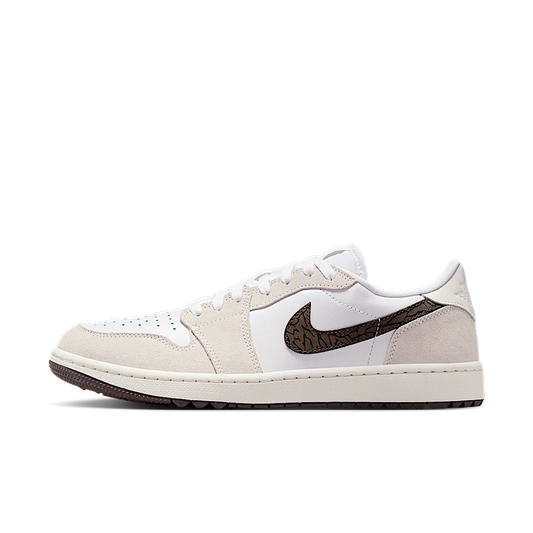 Overkicks - Air Jordan 1 Retro Low Golf Light Orewood Elephant (DD9315-116) - vista lateral