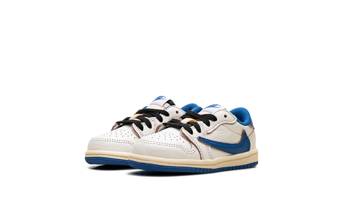 Overkicks - Air Jordan 1 Retro Low OG SP Fragment x Travis Scott Sail Military Blue (TD) (DO5441-104) - imagen 2