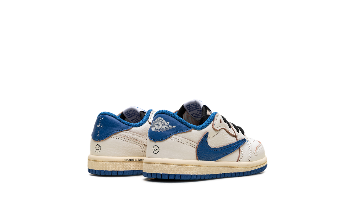 Overkicks - Air Jordan 1 Retro Low OG SP Fragment x Travis Scott Sail Military Blue (TD) (DO5441-104) - imagen 3