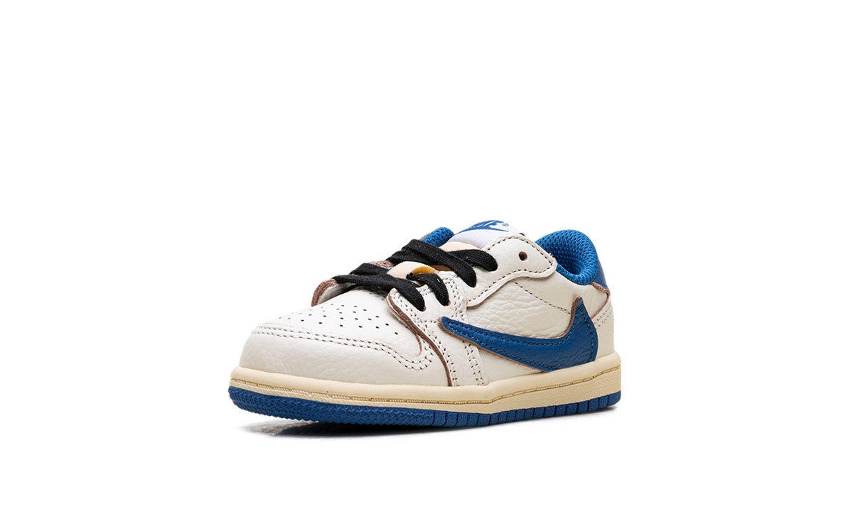 Overkicks - Air Jordan 1 Retro Low OG SP Fragment x Travis Scott Sail Military Blue (TD) (DO5441-104) - imagen 4
