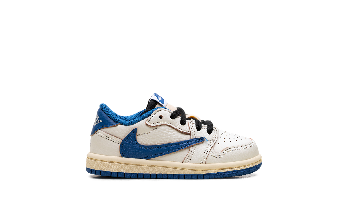 Overkicks - Air Jordan 1 Retro Low OG SP Fragment x Travis Scott Sail Military Blue (TD) (DO5441-104) - imagen 6