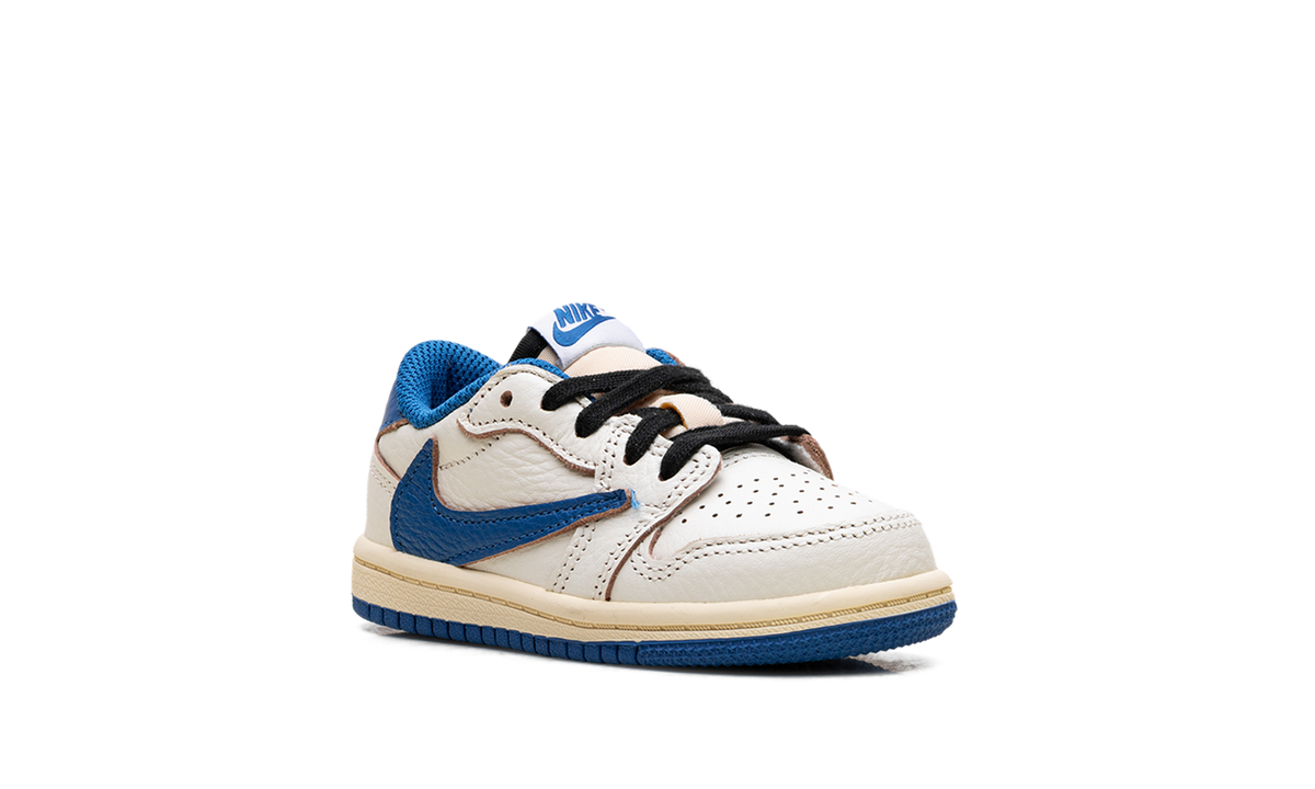 Overkicks - Air Jordan 1 Retro Low OG SP Fragment x Travis Scott Sail Military Blue (TD) (DO5441-104) - imagen 7