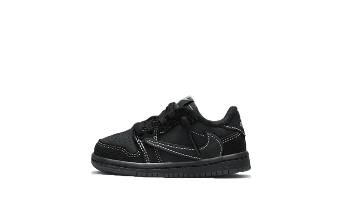 Overkicks - Air Jordan 1 Retro Low OG SP Travis Scott Black Phantom (TD) (DO5441-001) - vista lateral