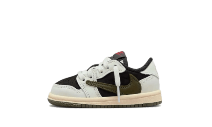 Overkicks - Air Jordan 1 Retro Low OG SP Travis Scott Olive (TD) (DZ5908-106) - vista lateral