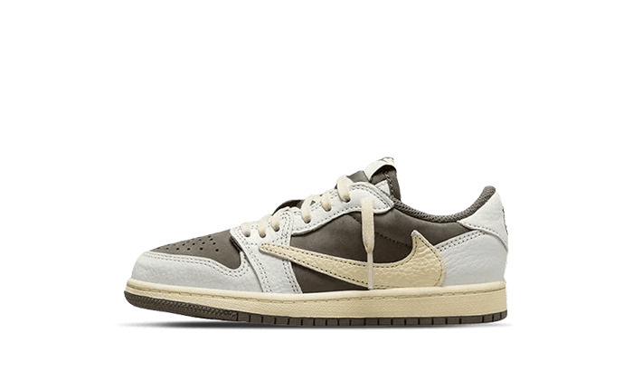 Overkicks - Air Jordan 1 Retro Low OG SP Travis Scott Reverse Mocha (PS) (DO5442-162) - vista lateral