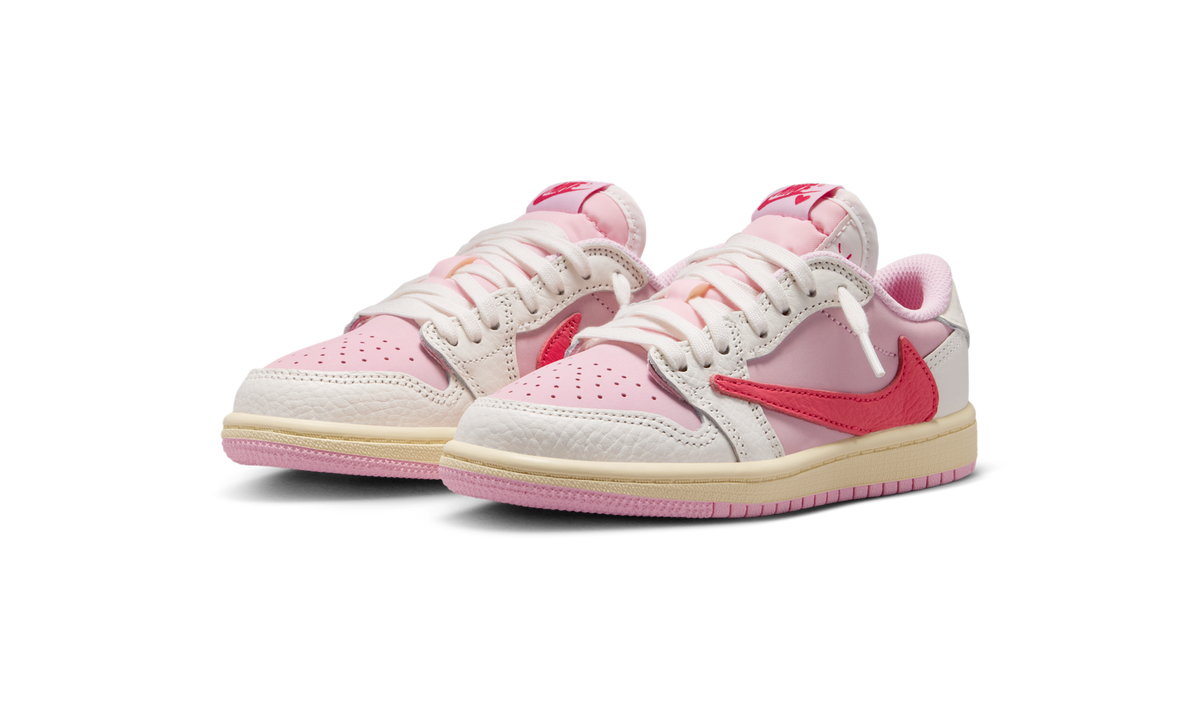 Overkicks - Air Jordan 1 Retro Low OG SP Travis Scott Sail Tropical Pink (PS) (IQ7605-101) - imagen 2