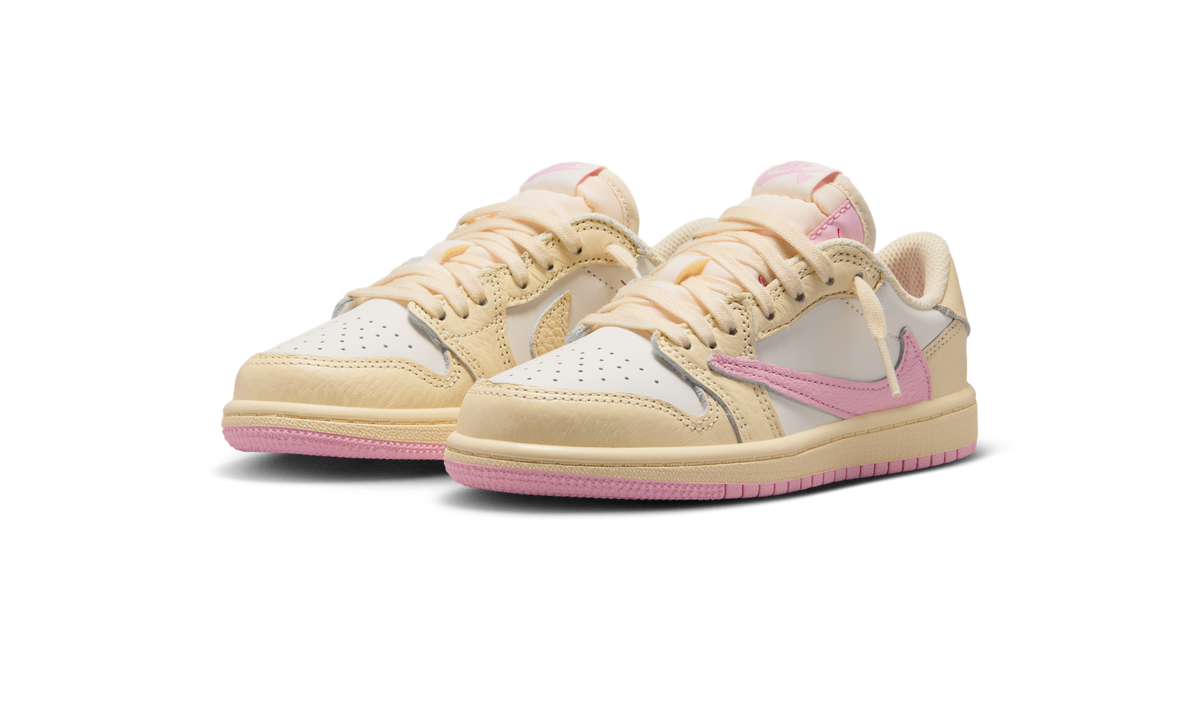 Overkicks - Air Jordan 1 Retro Low OG SP Travis Scott Shy Pink (PS) (IQ7605-100) - imagen 2
