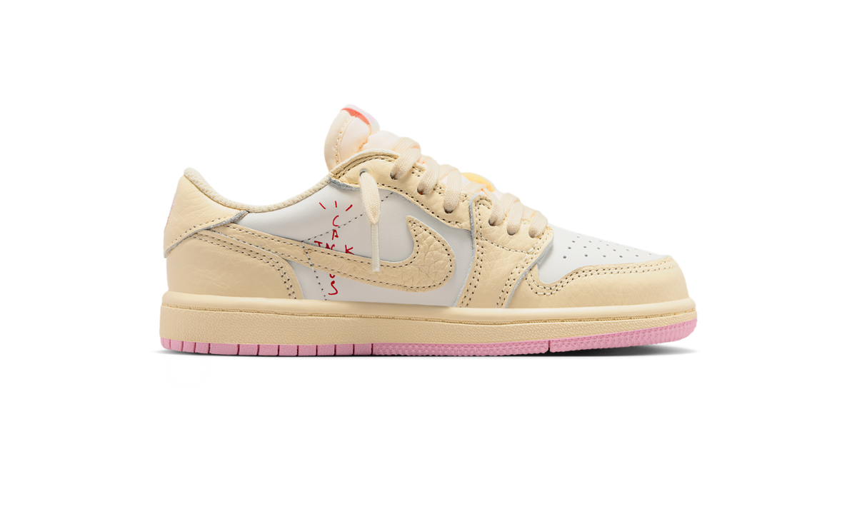 Overkicks - Air Jordan 1 Retro Low OG SP Travis Scott Shy Pink (PS) (IQ7605-100) - imagen 4
