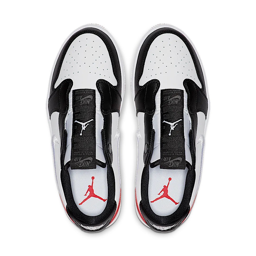 Overkicks - Air Jordan 1 Retro Low Slip Black Toe (AV3918-102) - par completo