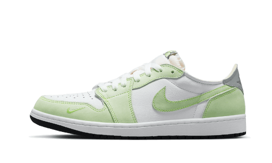 Overkicks - Air Jordan 1 Retro Low White Ghost Green Black (DM7837-103) - vista lateral