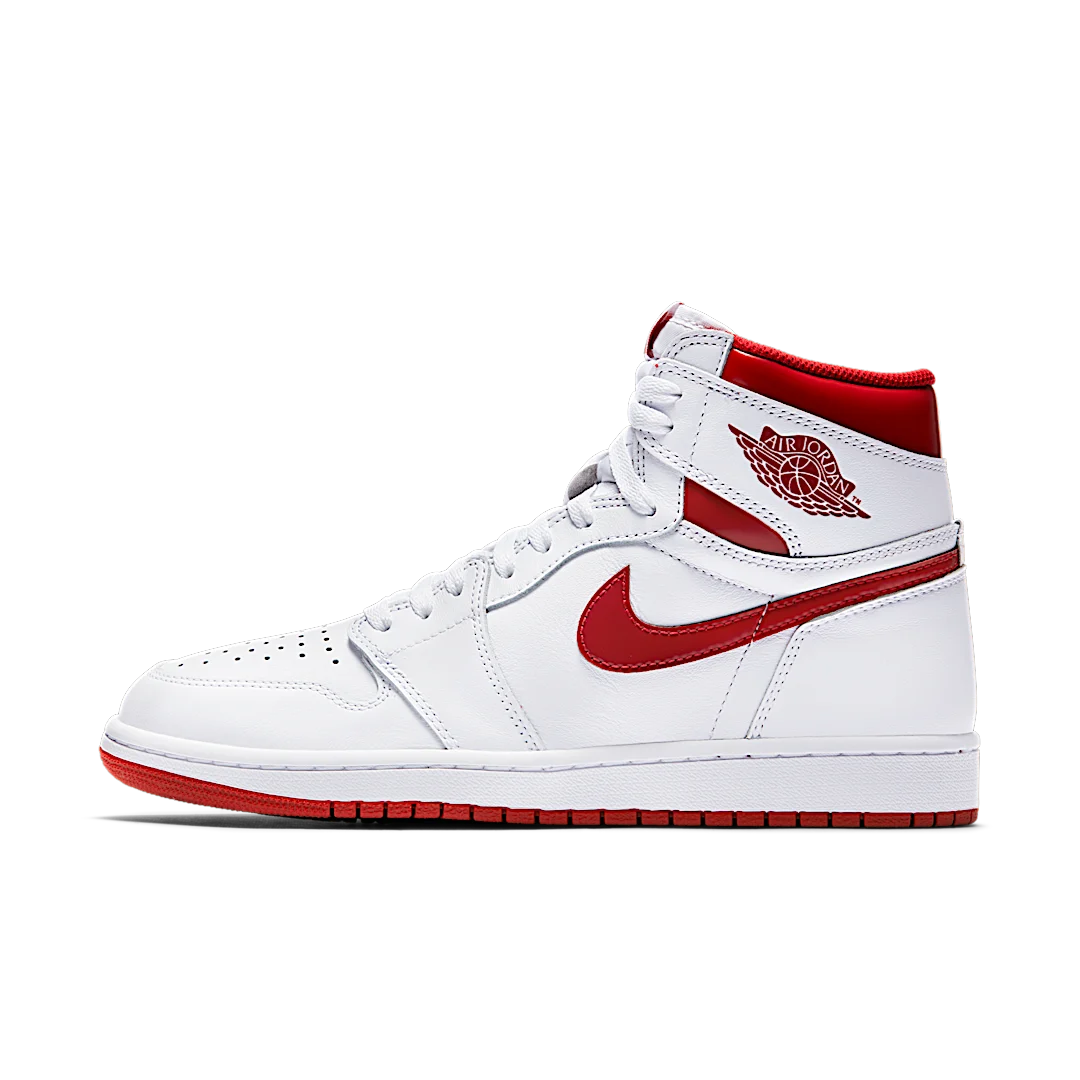 Overkicks - Air Jordan 1 Retro Metallic Red (2017) (555088-103) - vista lateral