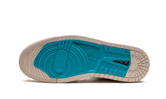 Overkicks - Air Jordan 1 Zoom CMFT 2 Orewood Brown Bright Citrus Sail (DV1307-180) - detalle suela