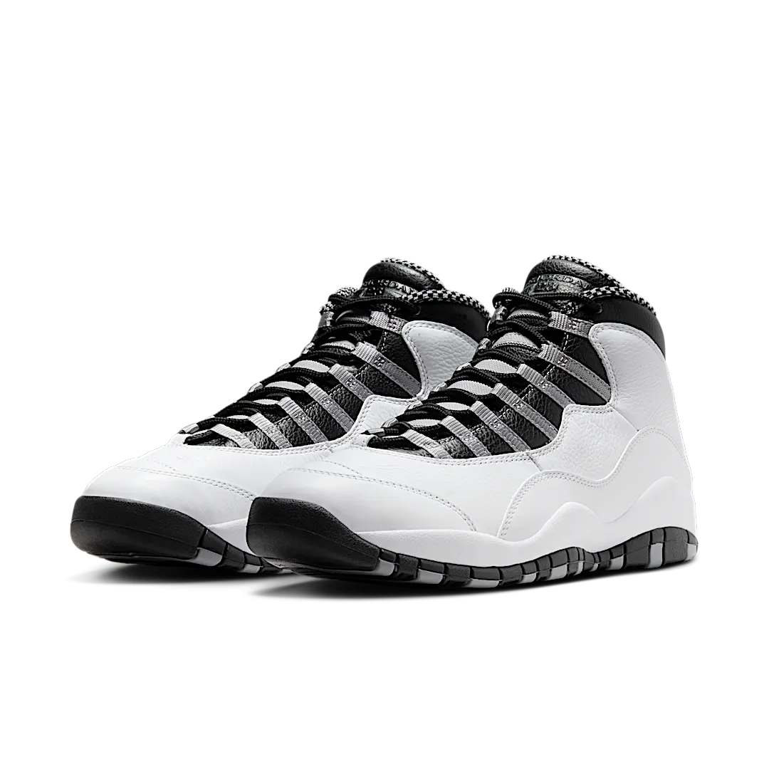Overkicks - Air Jordan 10 Retro OG Steel (2025) (HJ6779-104) - vista trasera