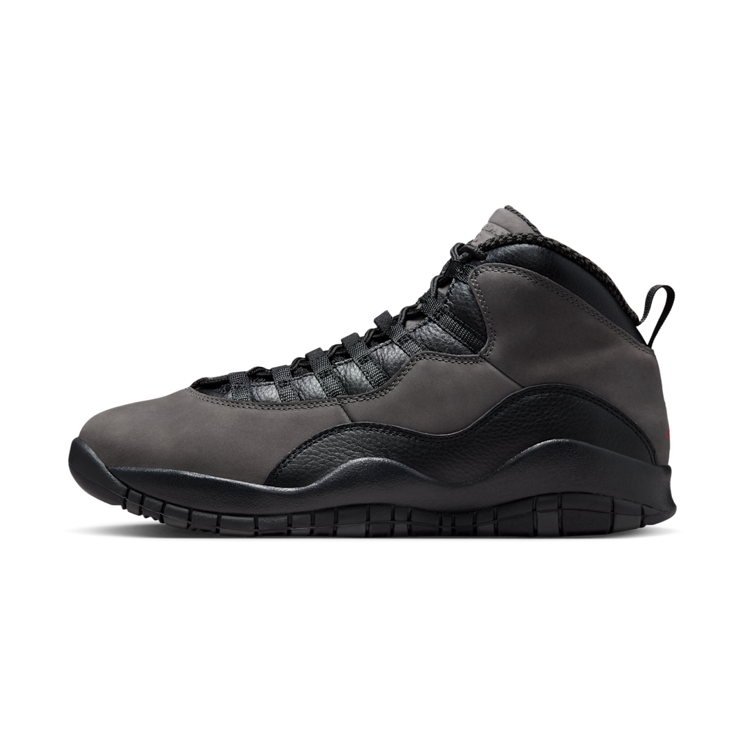 Overkicks - Air Jordan 10 Retro Shadow (2025) (HJ6779-001) - detalle suela