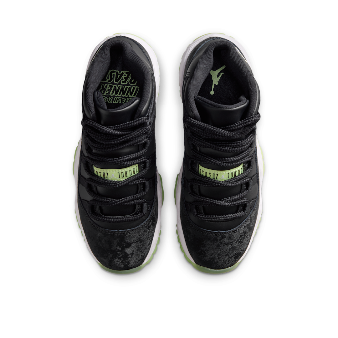 Overkicks - Air Jordan 11 Retro Black Barely Volt (GS) (IB1378-001) - imagen 3