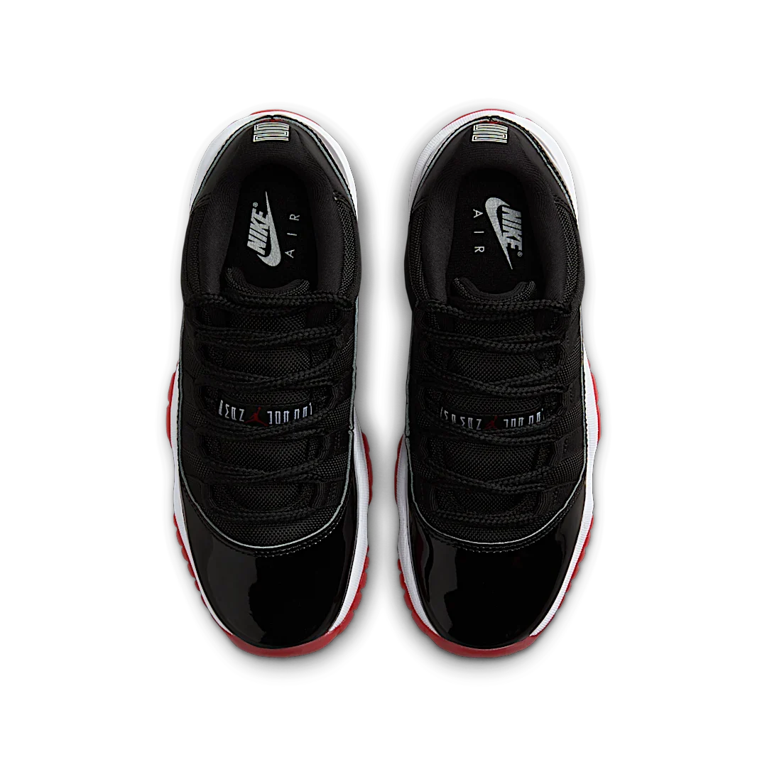 Overkicks - Air Jordan 11 Retro Low Bred (GS) (2025) (FV5121-006) - imagen 3